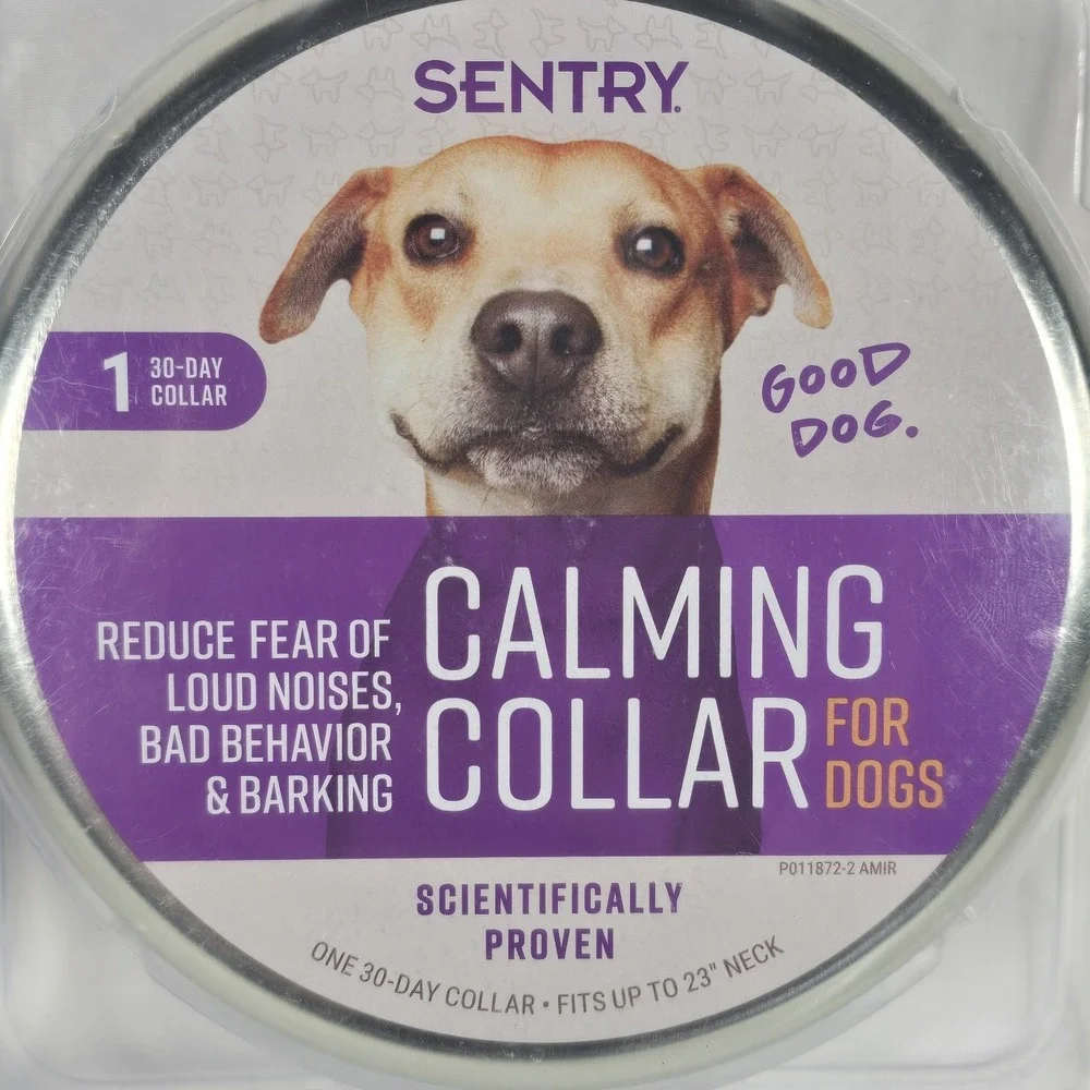 SENTRY Dogs Calming Collar Good Behavior Pheromone Separation Anxiety Stress 2pk
